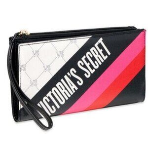 NWOT VS Logo Stripe Slim Wallet Wristlet